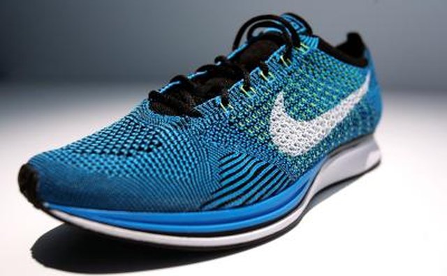 Nike sneaker with new Flyknit technology