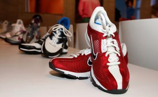 Row of Nike footwear