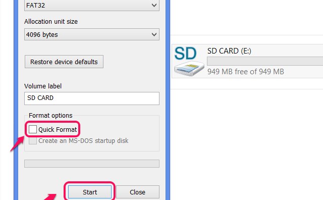 how to format sd card fat32