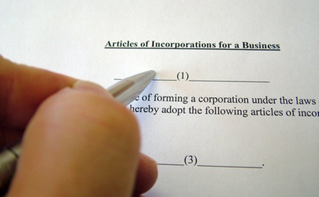 The articles of incopration show how the non-profit is structured.