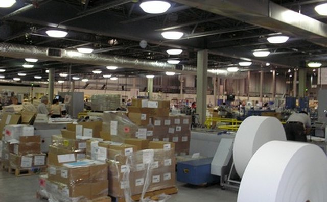 Distribution stores and ships products to the customer.