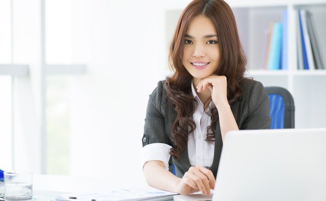 Lady at work