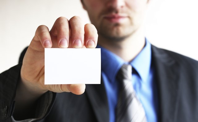 Business card,white