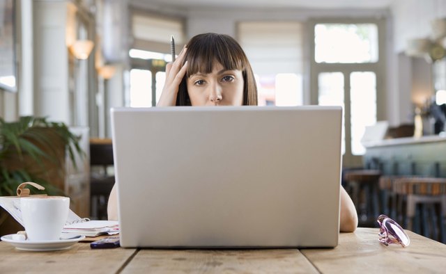 Woman with laptop computer