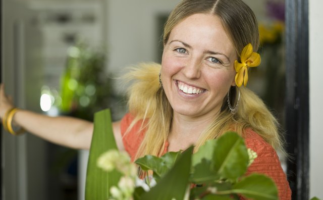 Portrait of smiling florist