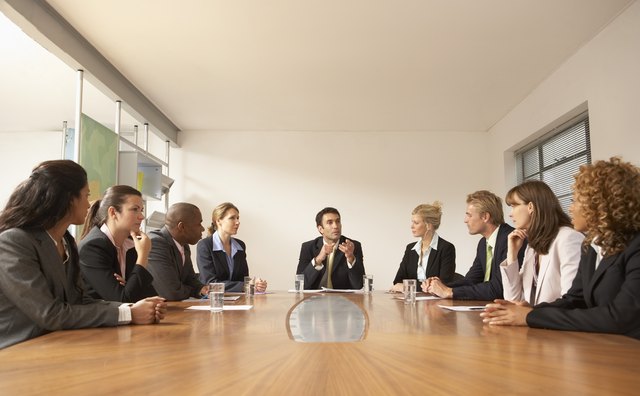 Businesspeople in conference room