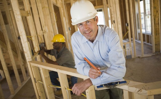 Man at construction site