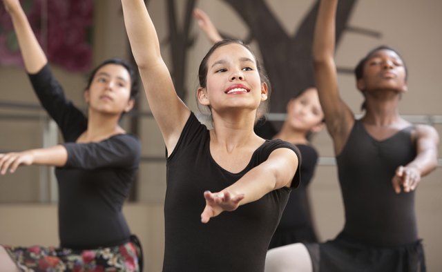 Four Dancers Rehearsing