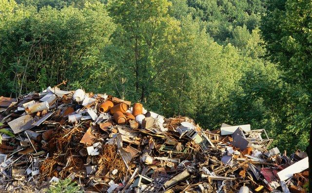 Metal piled for recycling