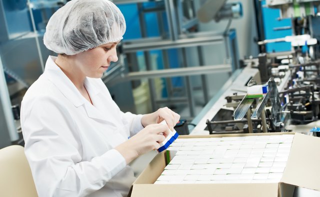 pharmaceutical factory worker