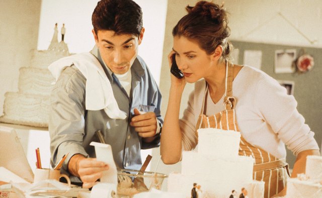 Baker and repairman tabulating cost