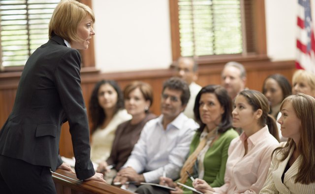 Attorney Speaking to Jury