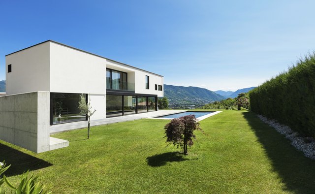 Modern villa with pool,