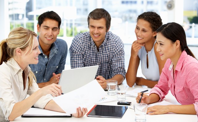 Businesspeople in meeting