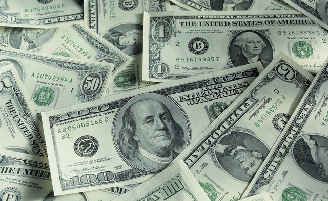 Mixed denomination single dollar bills