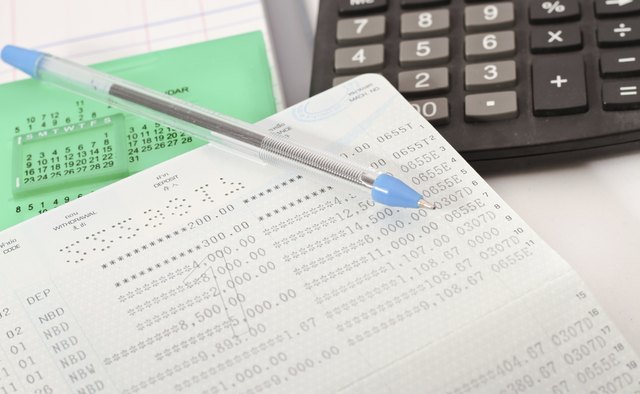 Papers on financial figures.