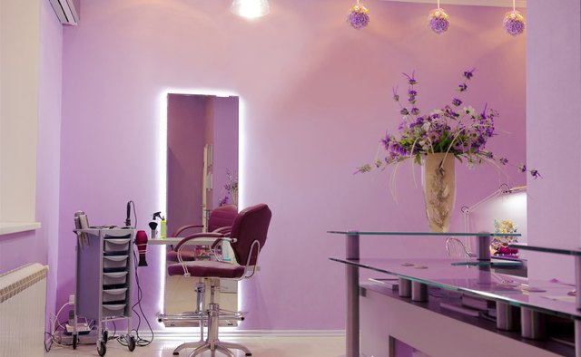 interior of luxury hair salon