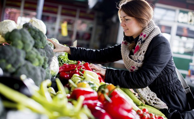 Young woman at the market