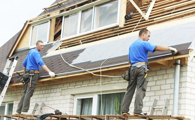 roofing work with flex roof