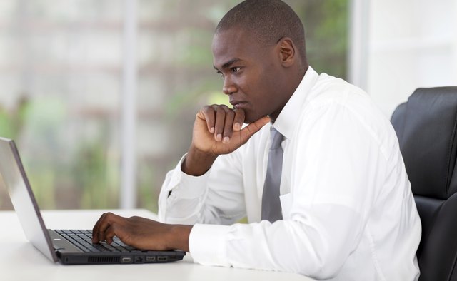 thoughtful young african american businessman