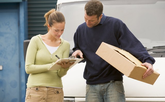 Man delivering parcel