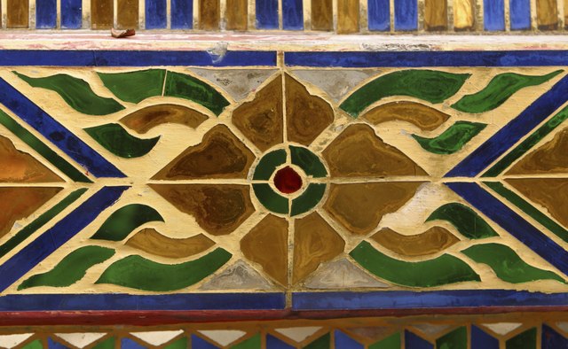 Colorful mosaic tiles