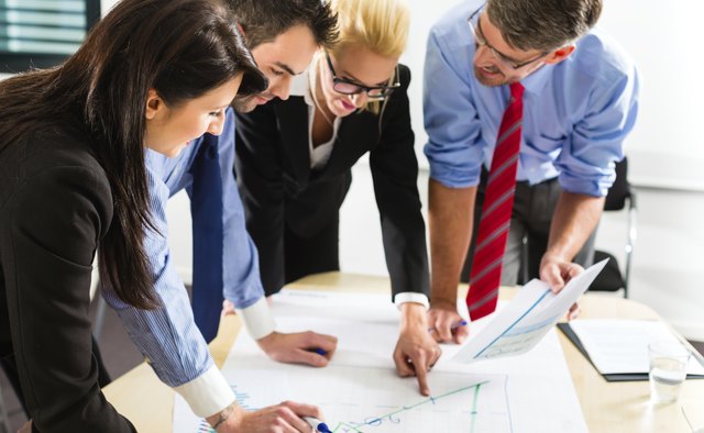 Business - People in office working as team