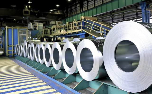 rolls of steel sheet