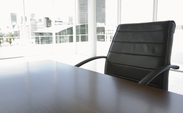 Office chair at desk