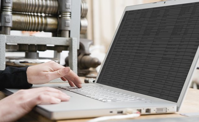 Person using laptop