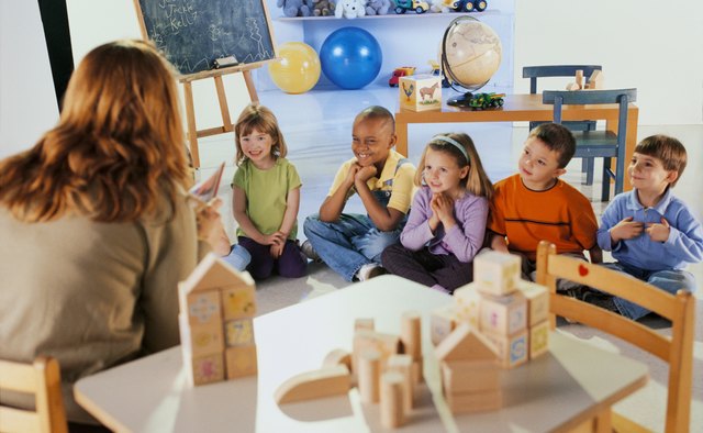 Teacher reading to students
