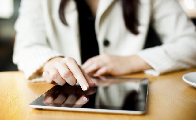 Woman using Digital Tablet