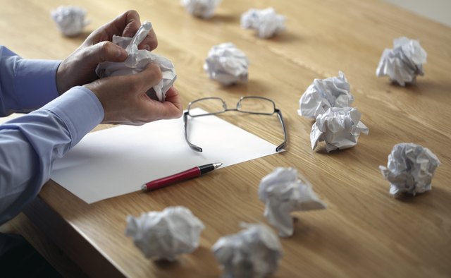 Frustration stress and writers block