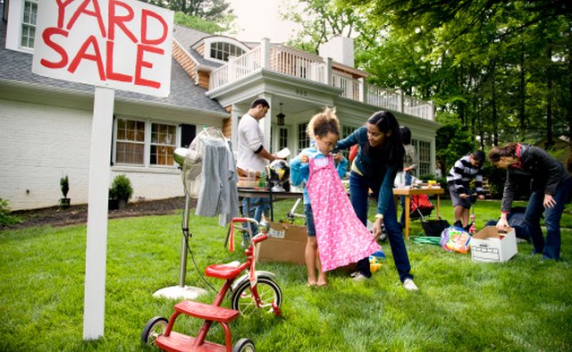 Have a yard sale online to launch your new direct selling business.