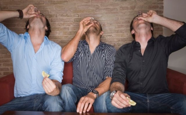 A man's personal ethics may allow him to drink with friends.