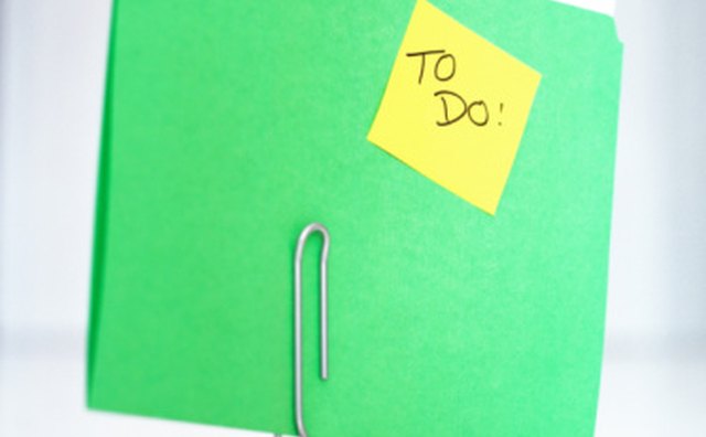 Writing down daily or weekly tasks helps make accomplishing them easier.