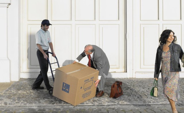 A slip is placed in the box when an item is too large.
