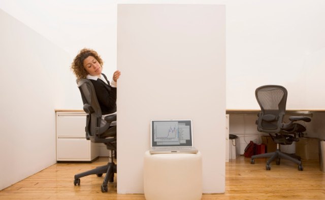 The cubicle can range in sizes from large to small.