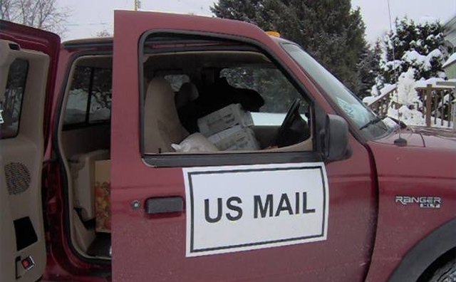 Your mail carrier can pick up properly prepared packages at no extra charge.