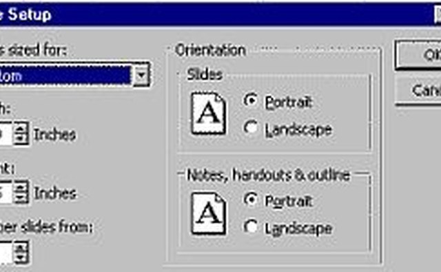 Page Setup Window