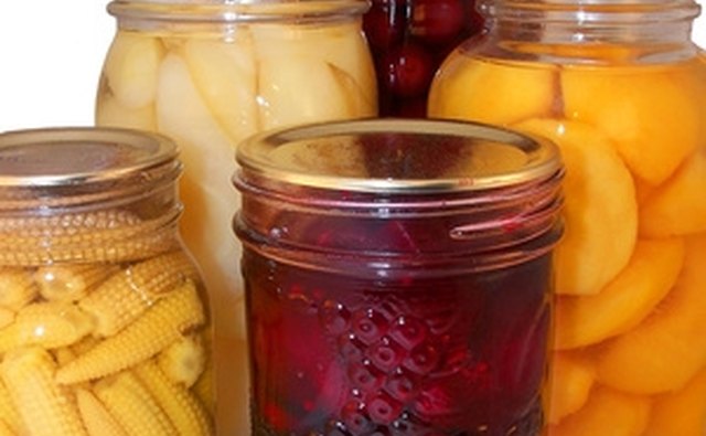 Variety of preserved foods