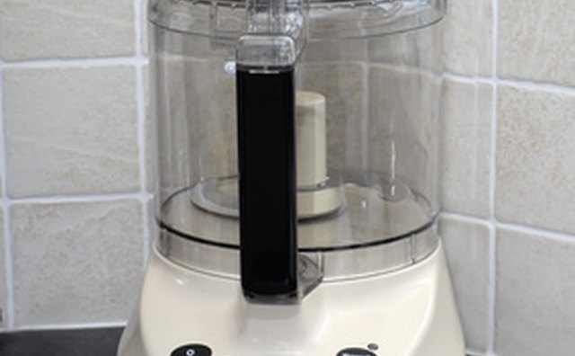 Making dog cookies is easy with a food processor.