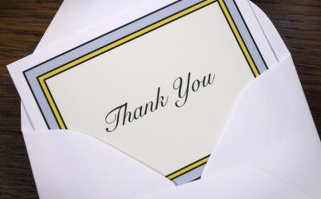 A Thank you card