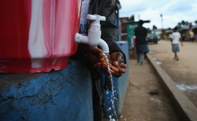 UNICEF providing fresh water in Libya.
