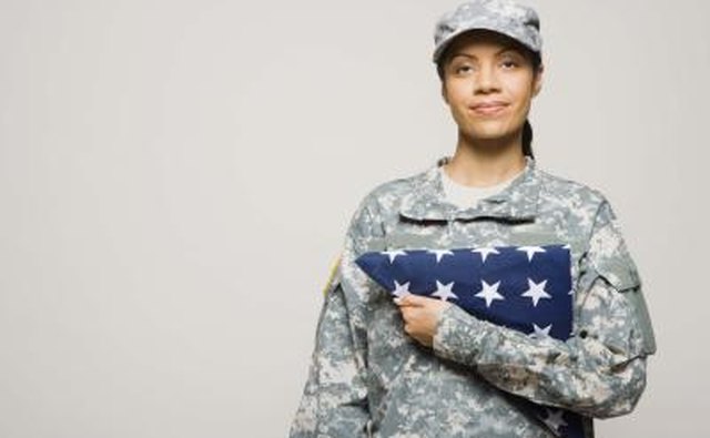 Women in the military have the same rights to benefits as men.