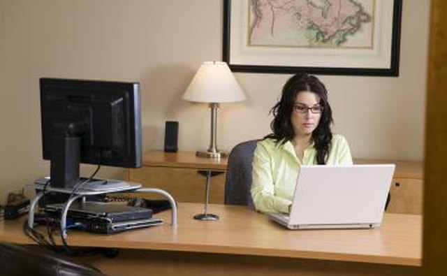 woman at computer