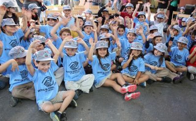 Small children participating in Boy's and Girls Clubs of America.