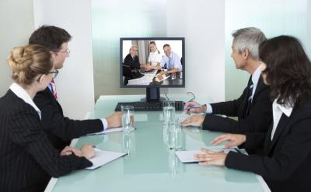 Business meeting video conference