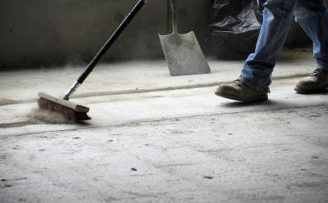 Construction site gets swept