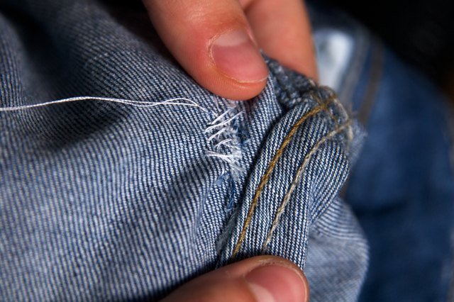 How to Repair Jeans Ripped in the Crotch | LEAFtv